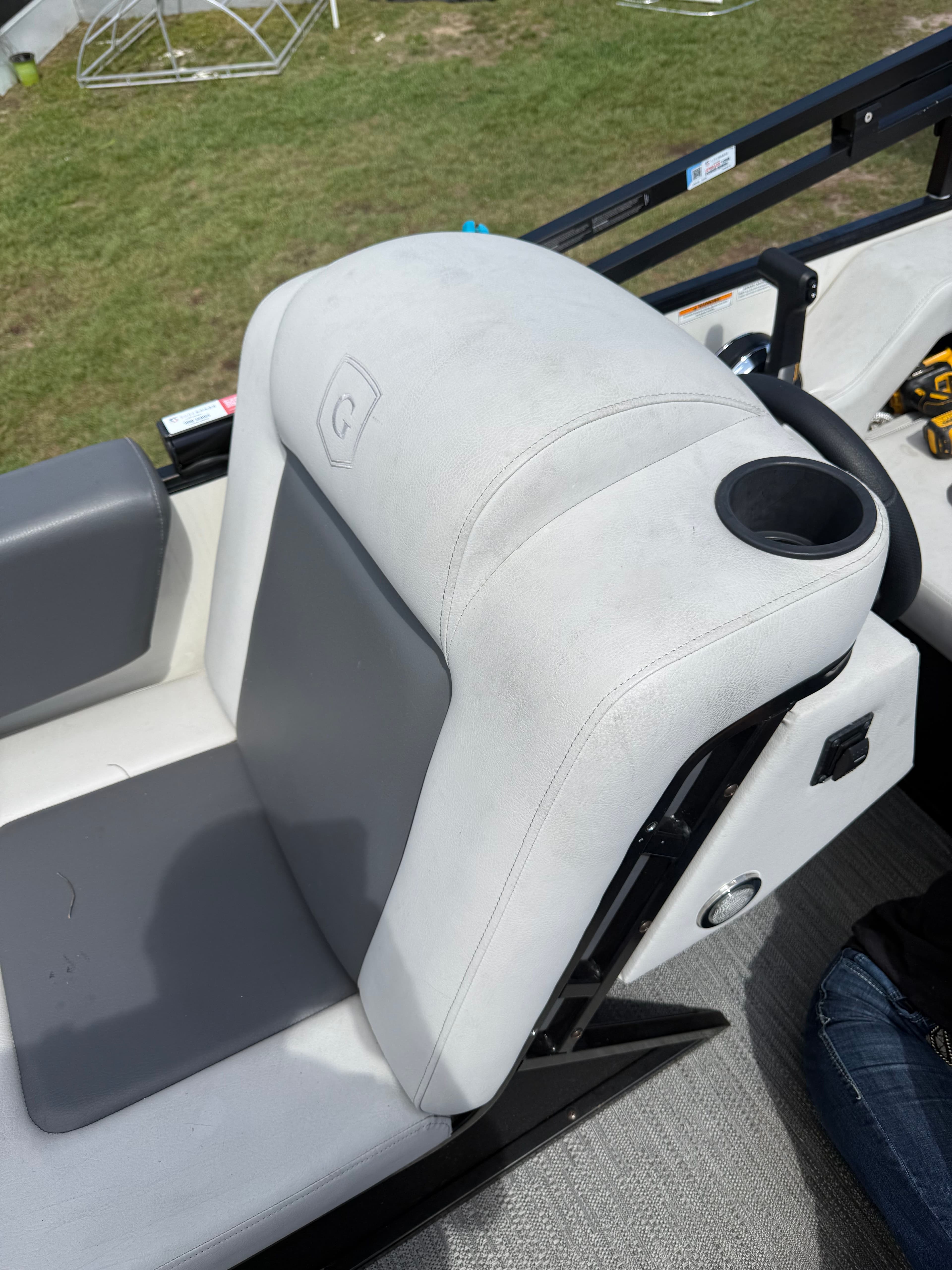 Project Custom Pontoon Console Fabrication with Front Grab Bars image