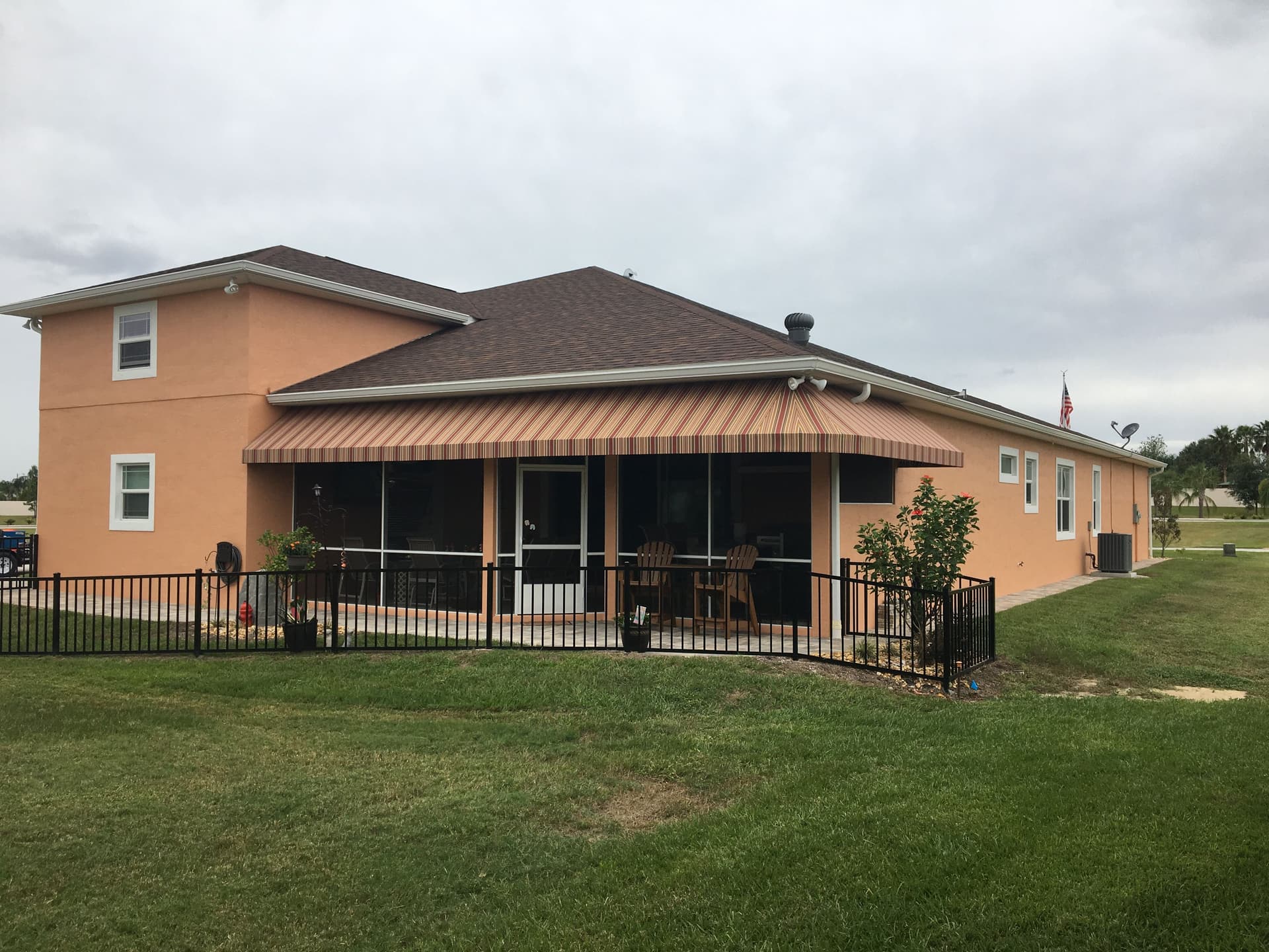 Gallery photos for Custom Aluminum Frame Awning with Sunbrella Canvas in Polk City: Image #2