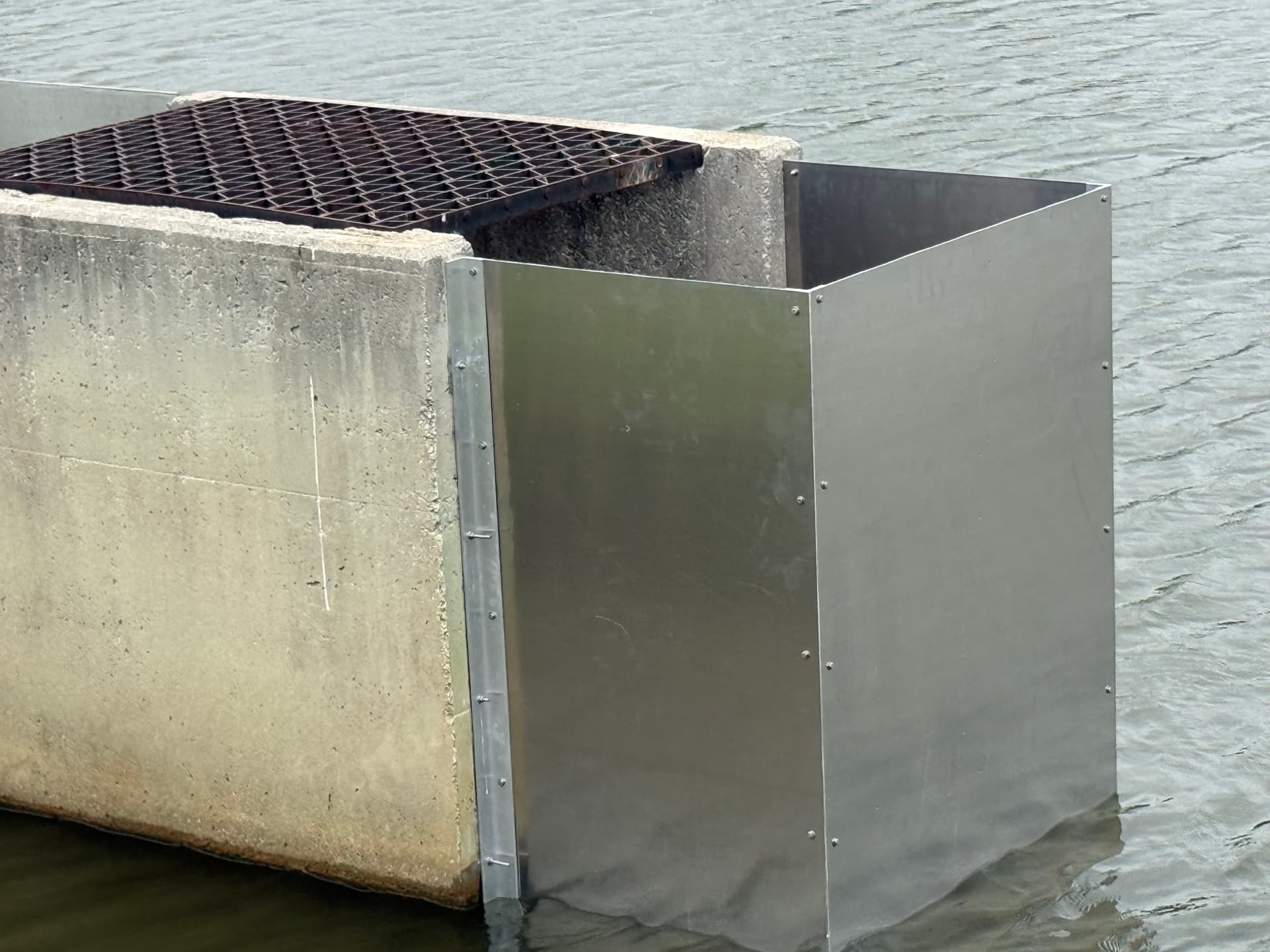 Custom Aluminum Skimmer Fabricated for Storm Drainage Recovery image