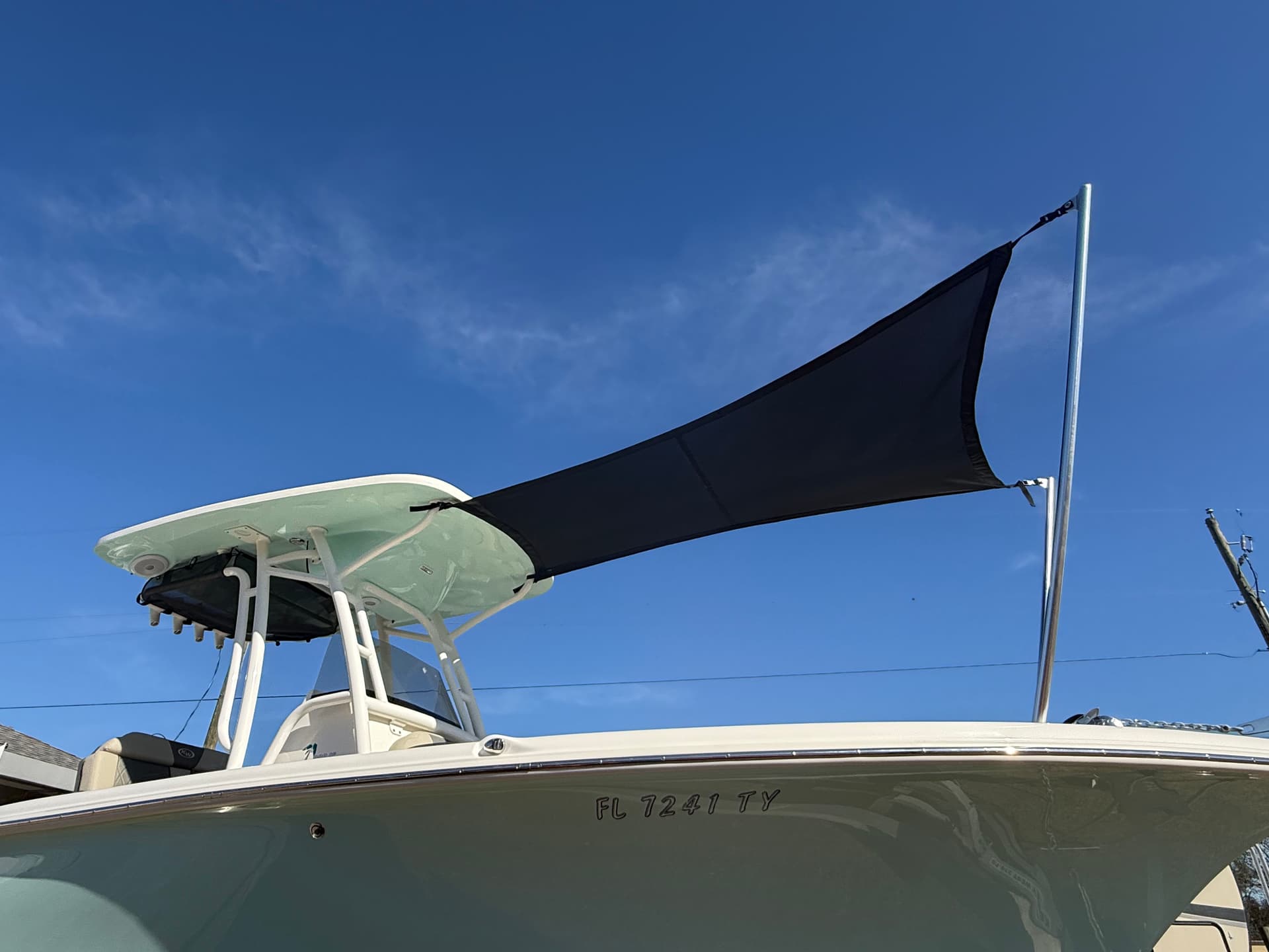 Custom Front Shade Setup Added to a Center Console image