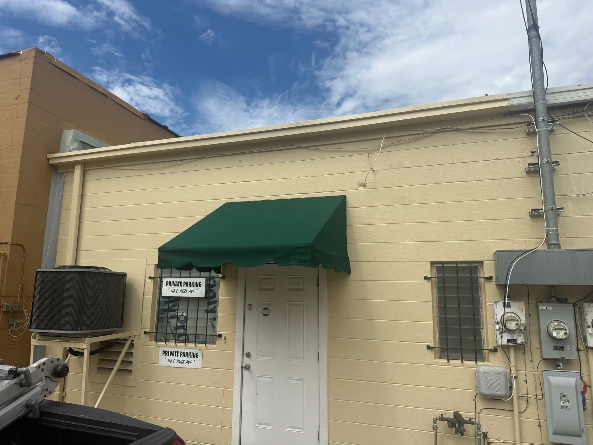 Forest Green Sunbrella Awning Recover in Lake Wales image