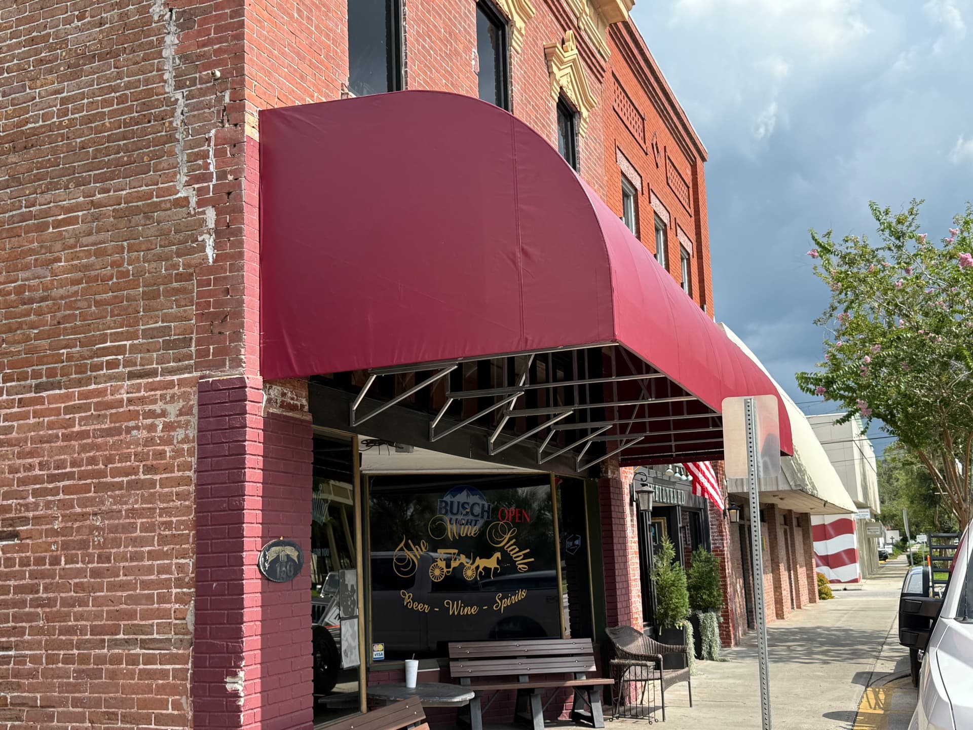 Gallery photos for New Commercial Awning Install on a Historic Bartow FL Storefront: Image #1