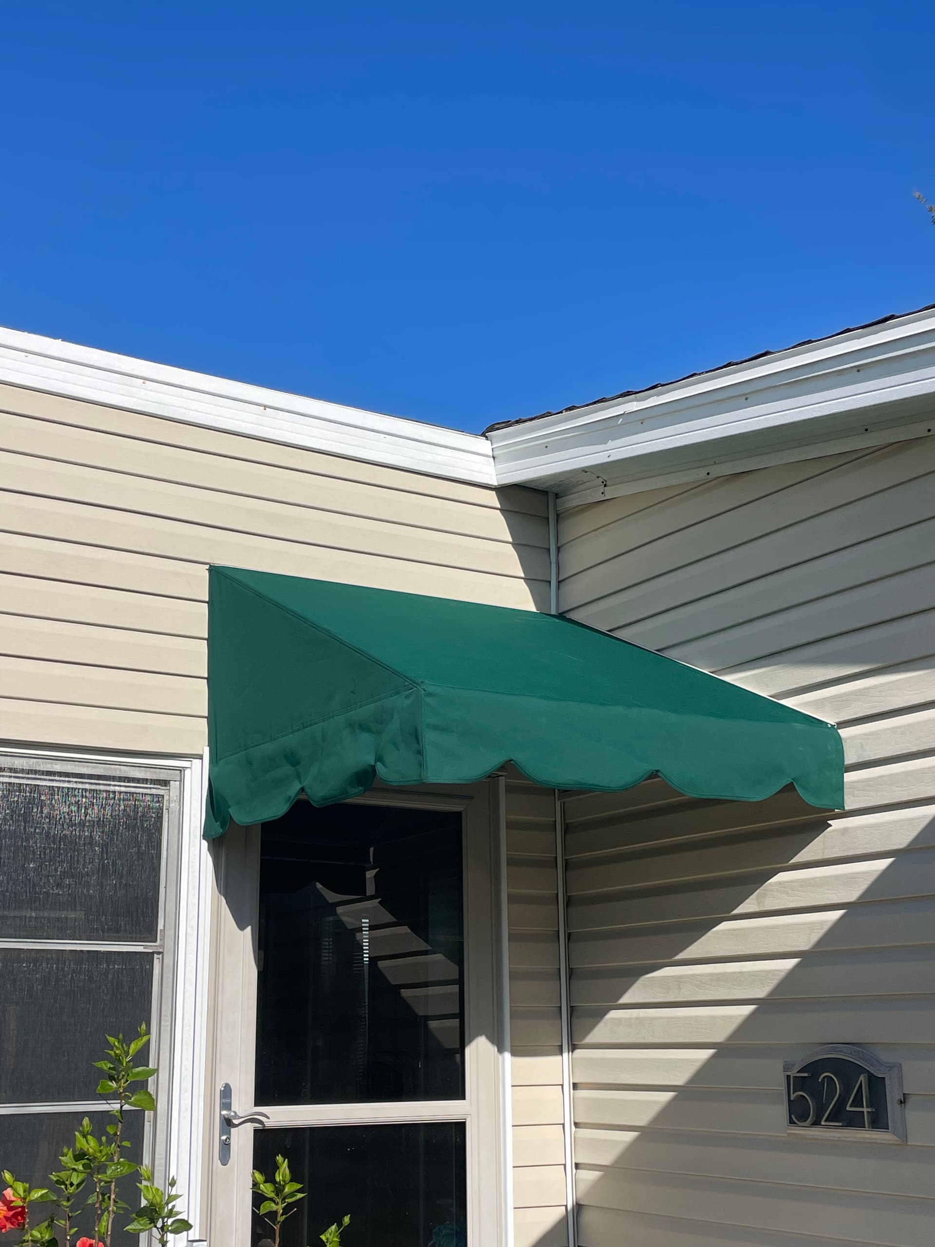 Gallery photos for Forest Green Awning Fabric Replacement in Sebring Florida: Image #1