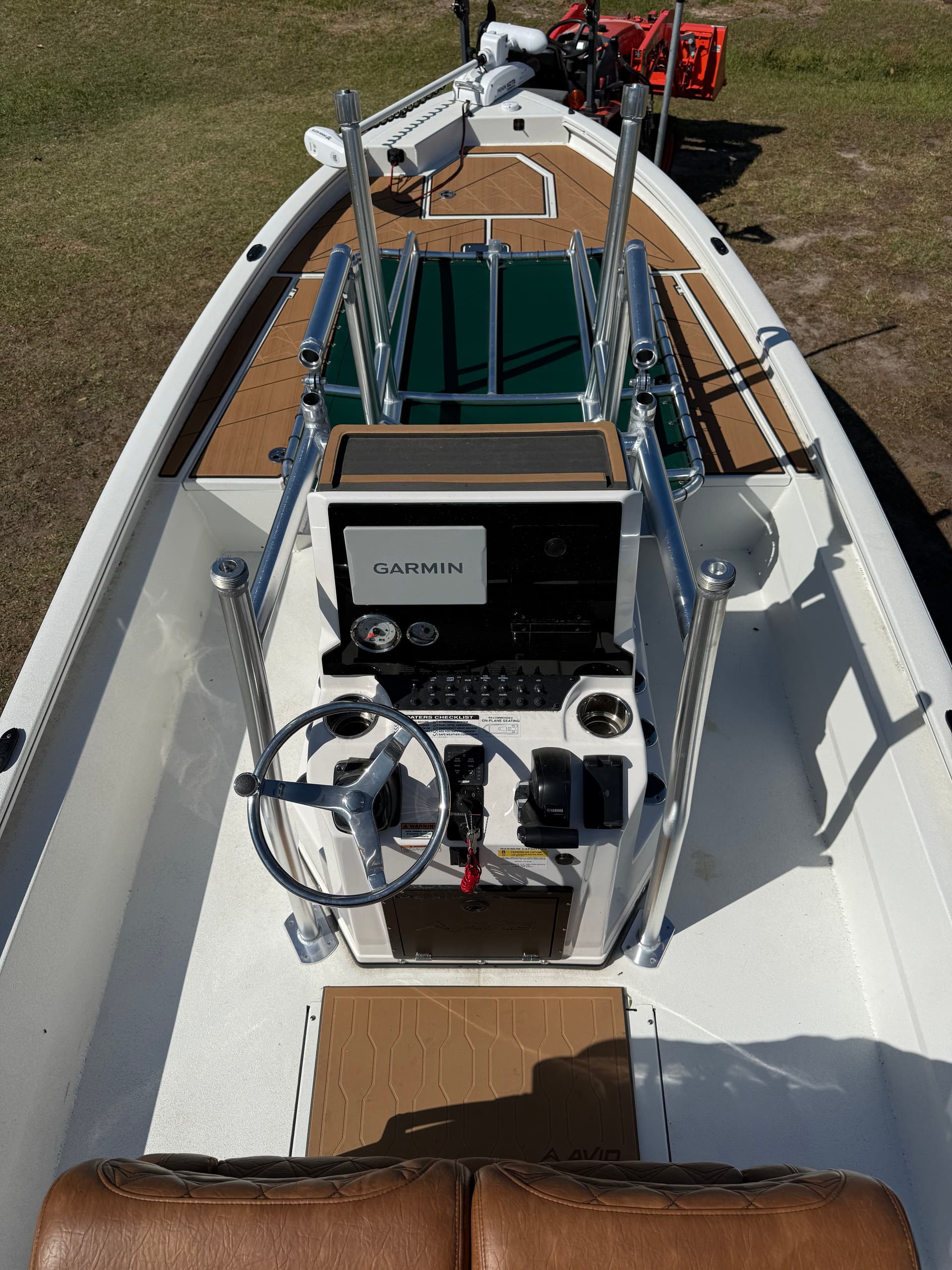 Gallery photos for Custom T-Top Hinge Mod on a Polk County Sheriff Boat: Image #2