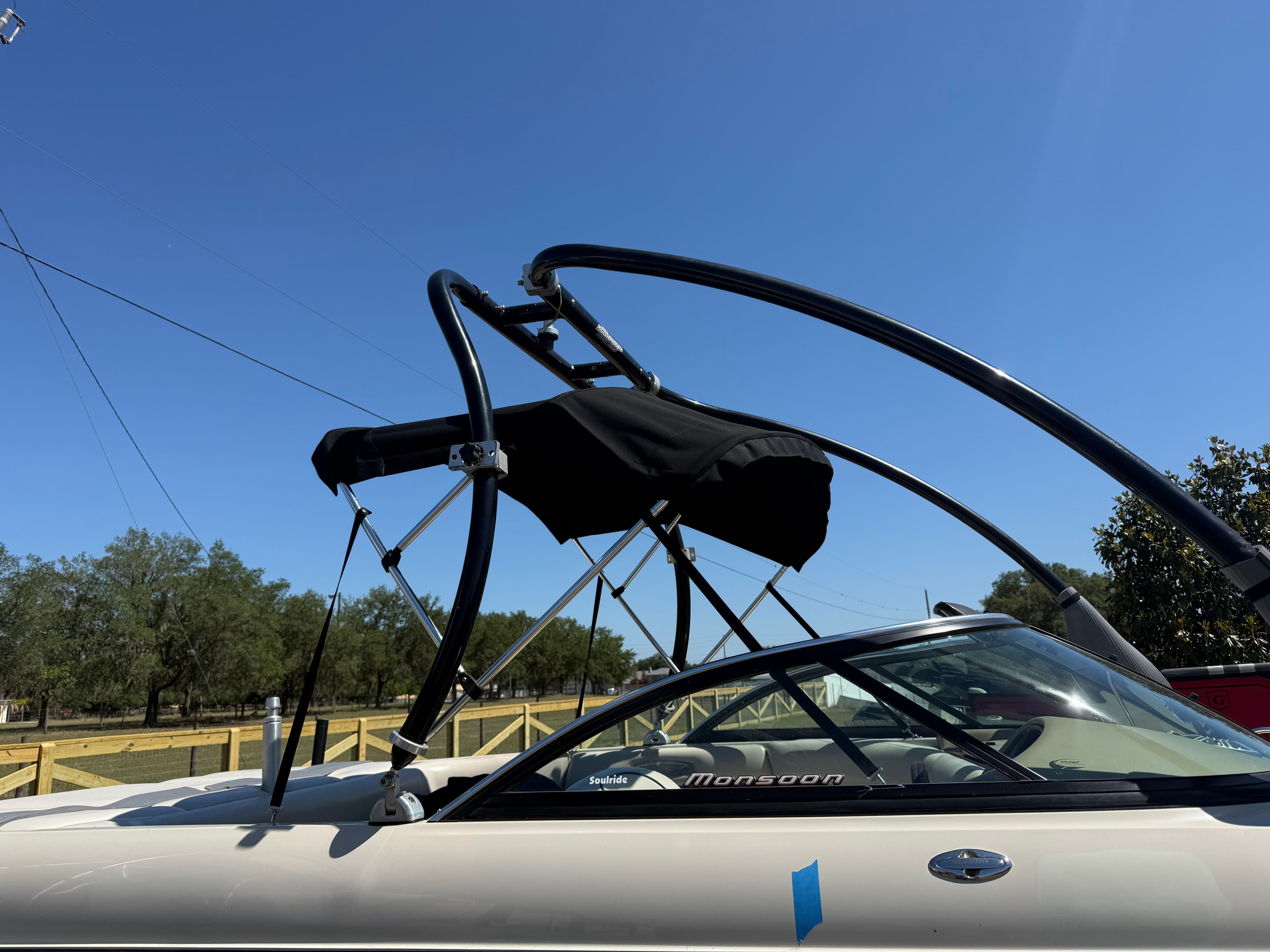 Project Bimini Top Recover and Vented Boat Covers for a Malibu Wakesetter image