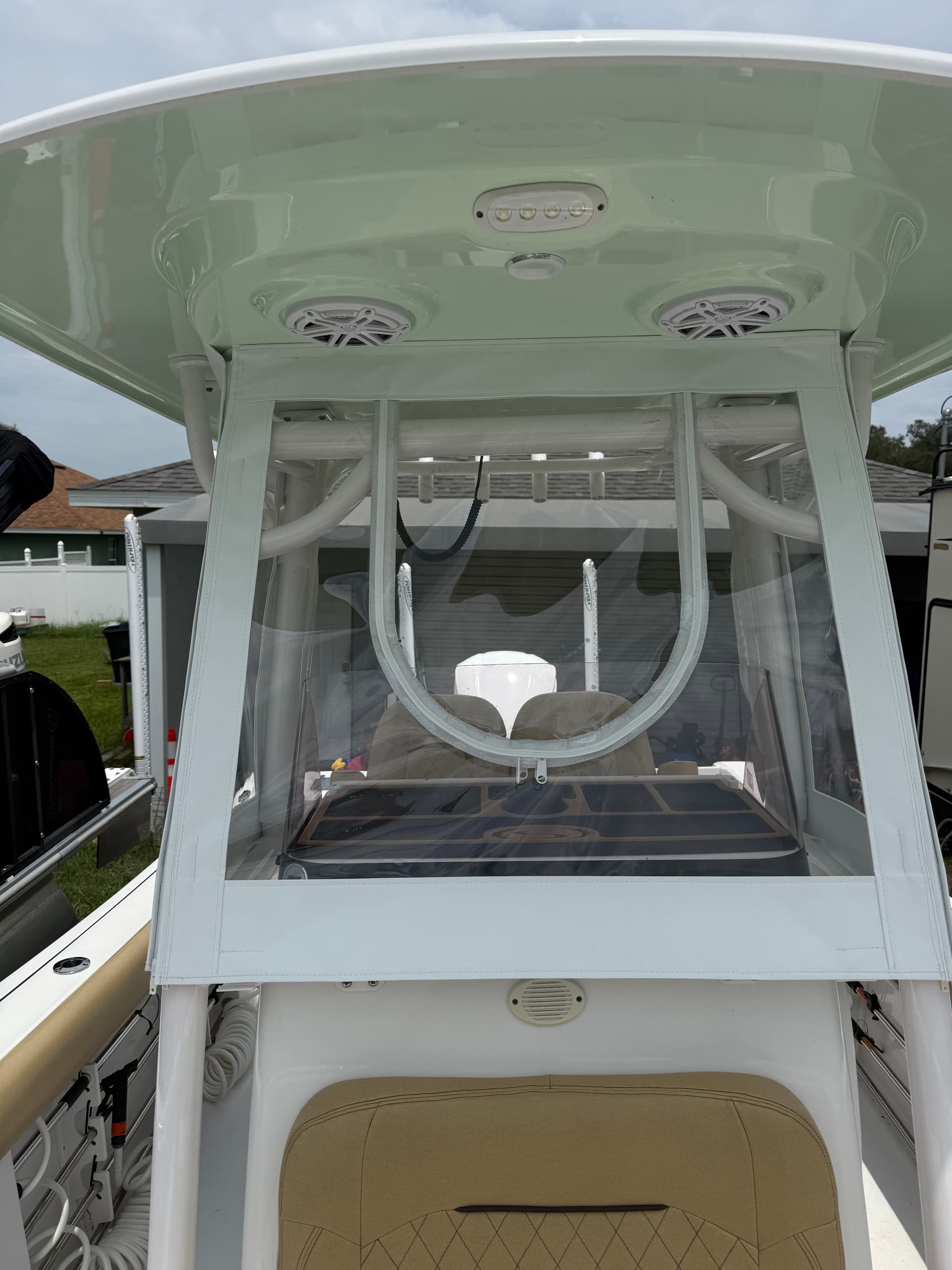 Clear Vinyl Curtains Built for Your Boat - No Snaps, No Hassle image