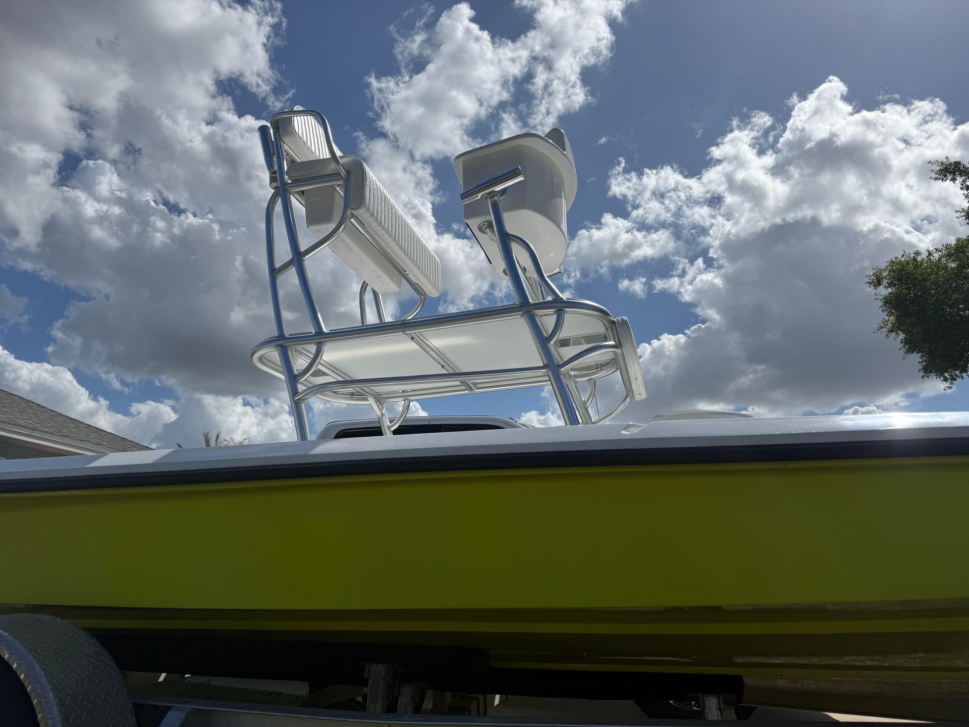 Custom Aluminum Mini Tower Built for a Flats Boat in Winter Haven image