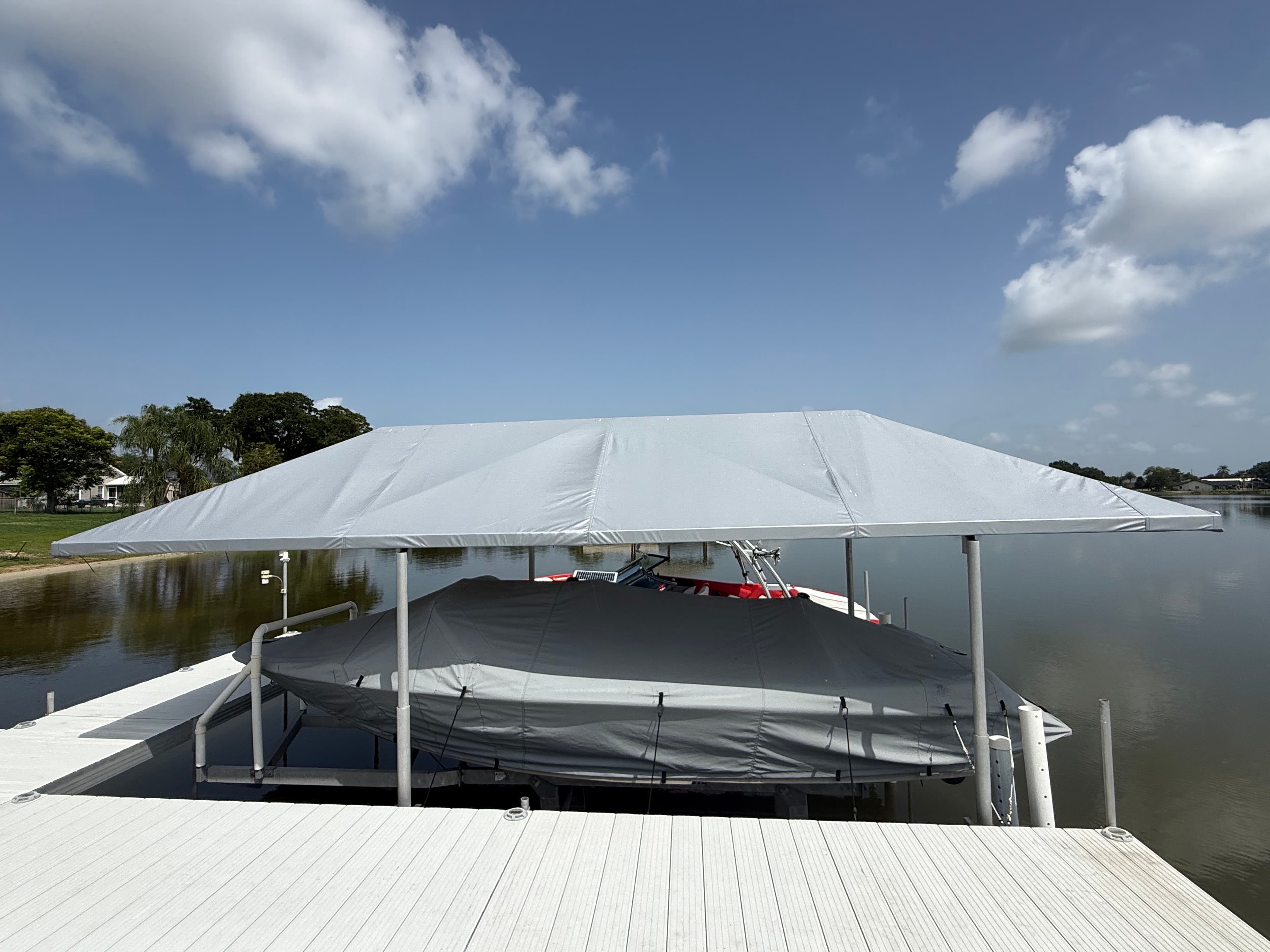 Project Fresh Custom Ski Boat Lift Cover Built for Real Protection image