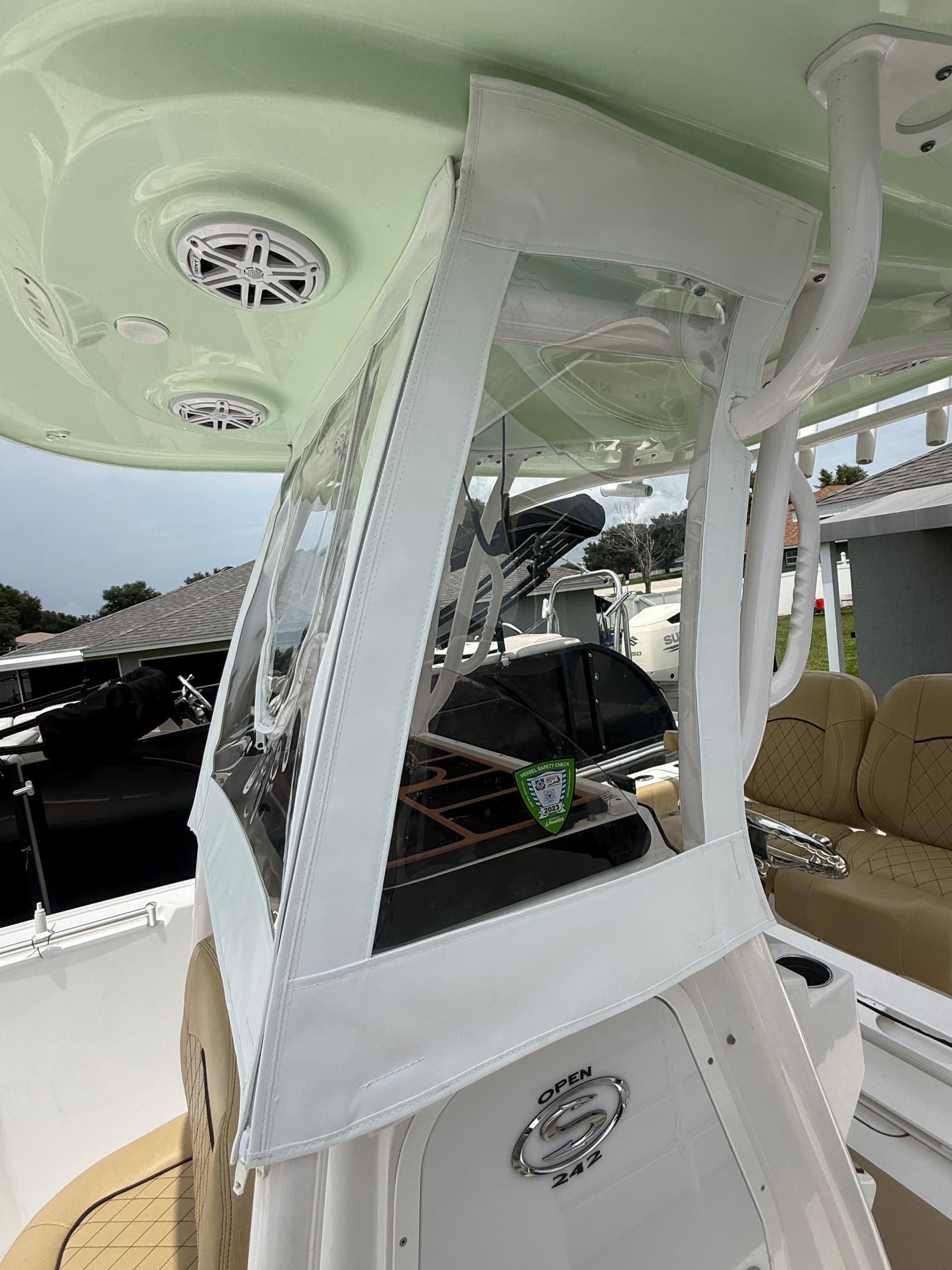 Gallery photos for Clear Vinyl Curtains Built for Your Boat - No Snaps, No Hassle: Image #1